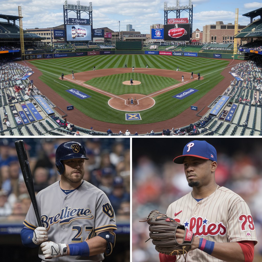 milwaukee brewers vs phillies match player stats​
