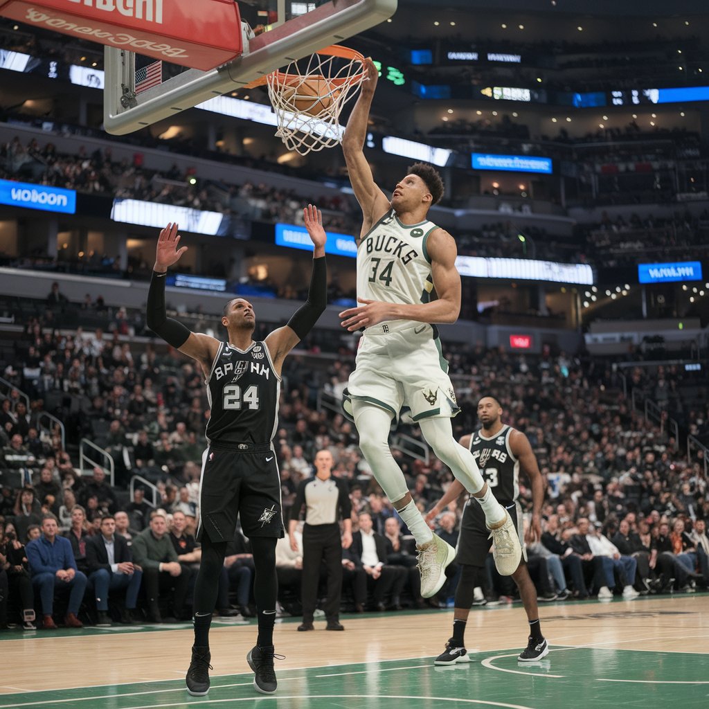 Milwaukee Bucks vs San Antonio Spurs match player stats