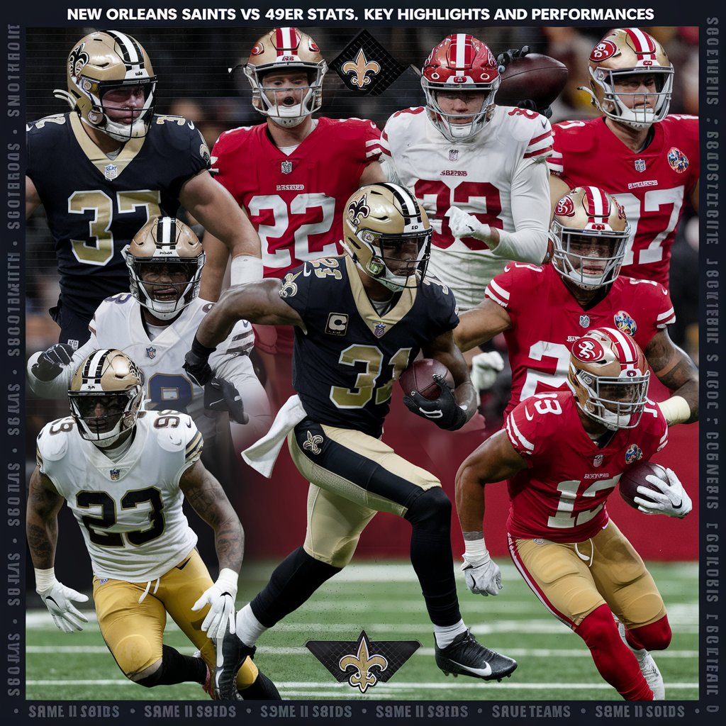 New Orleans Saints vs 49ers match player stats