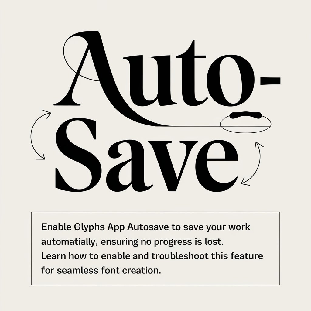 glyphs app autusave​
